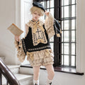 Gothic Lolita Prince Set - Dark Academia Cross Top & Shorts - S-2XL