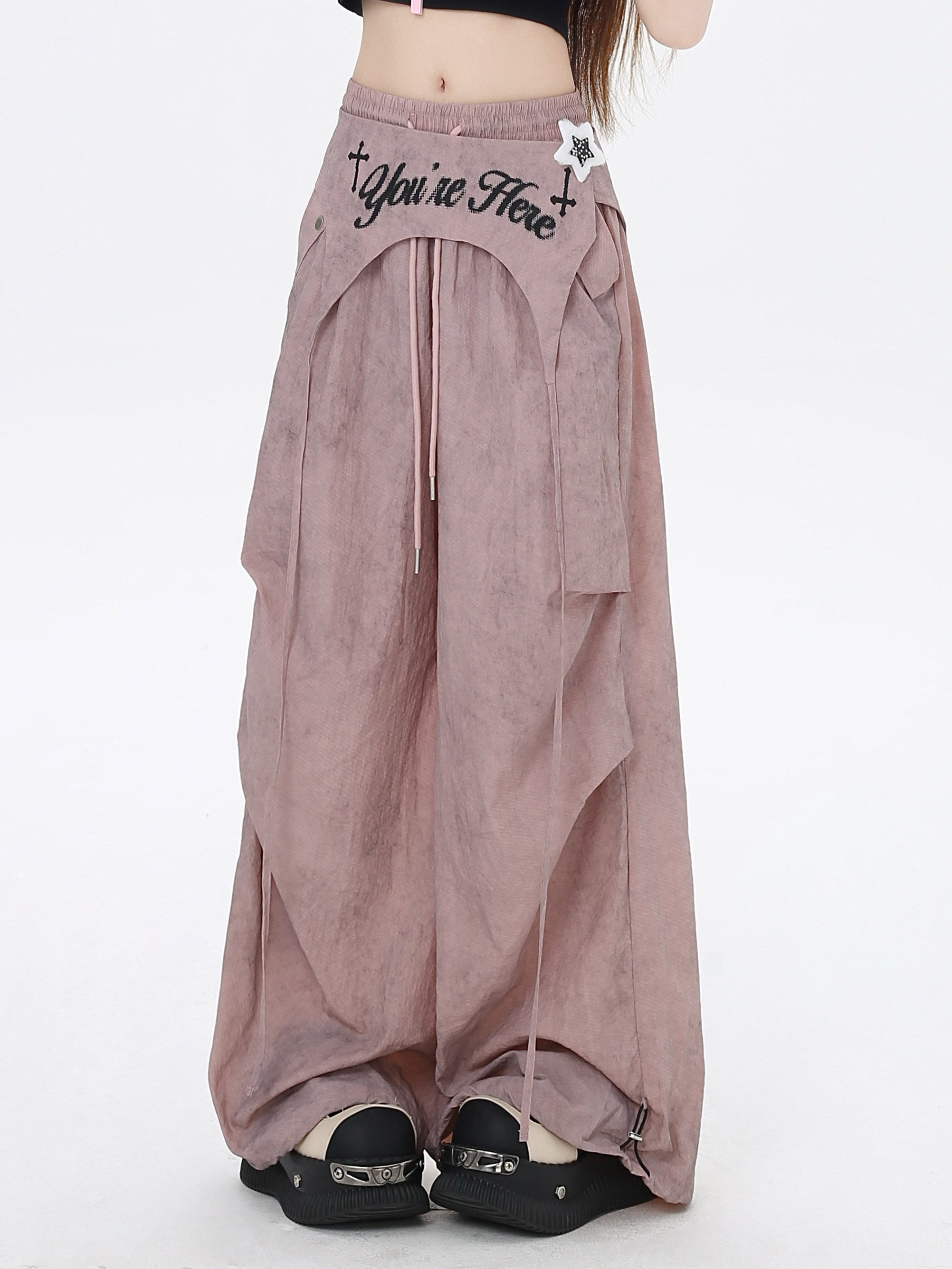 California Summer American Desert Hot Girl Layered Two-Piece High-Waist Work Casual Pants Set