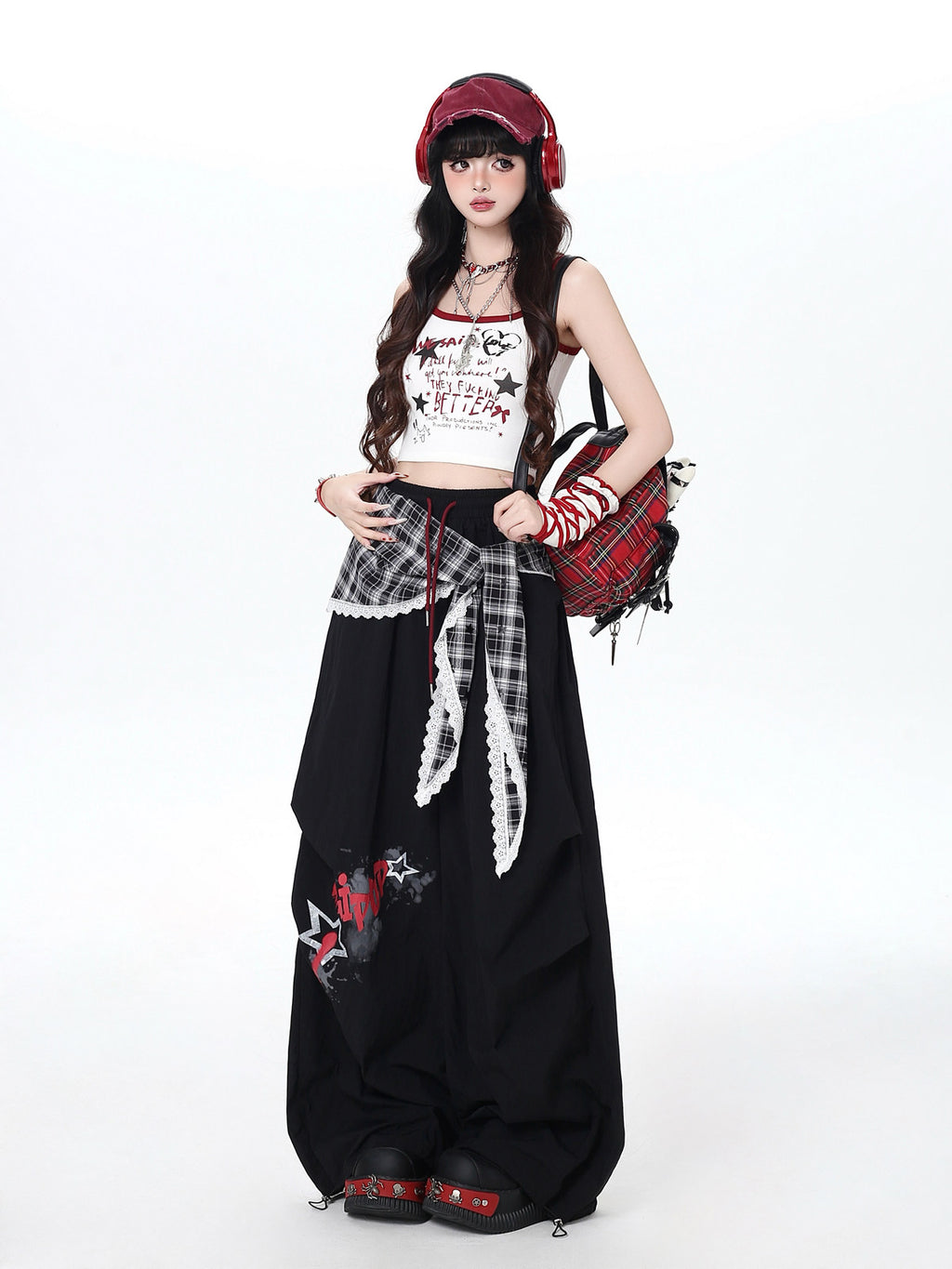 Original Street Layering Design Oversized Dance Workwear Casual Pants – Spring