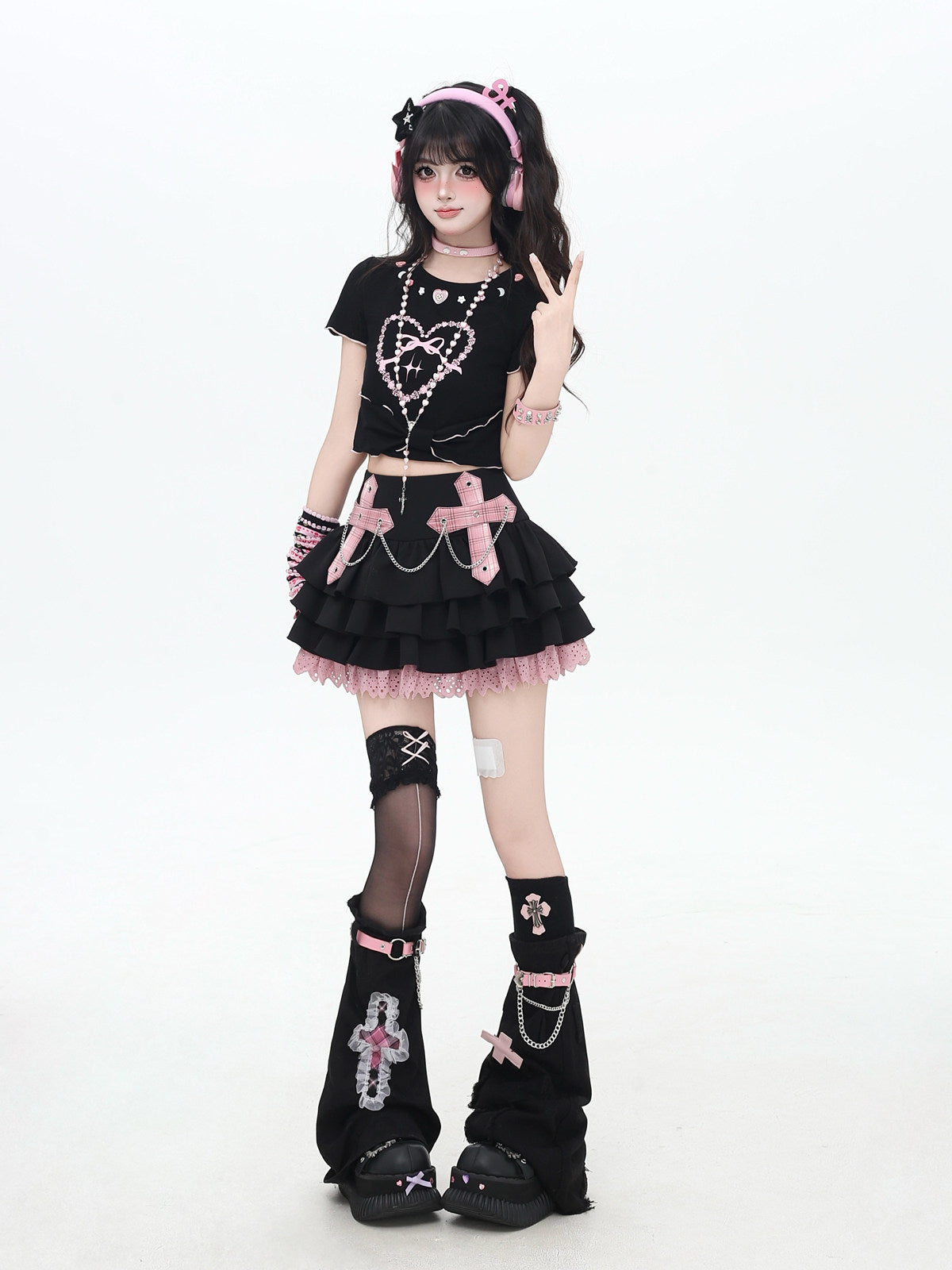 CrazyGirl Original Sweet Cool Chain Color Block Plush Cake Dress – Summer Mini Dress