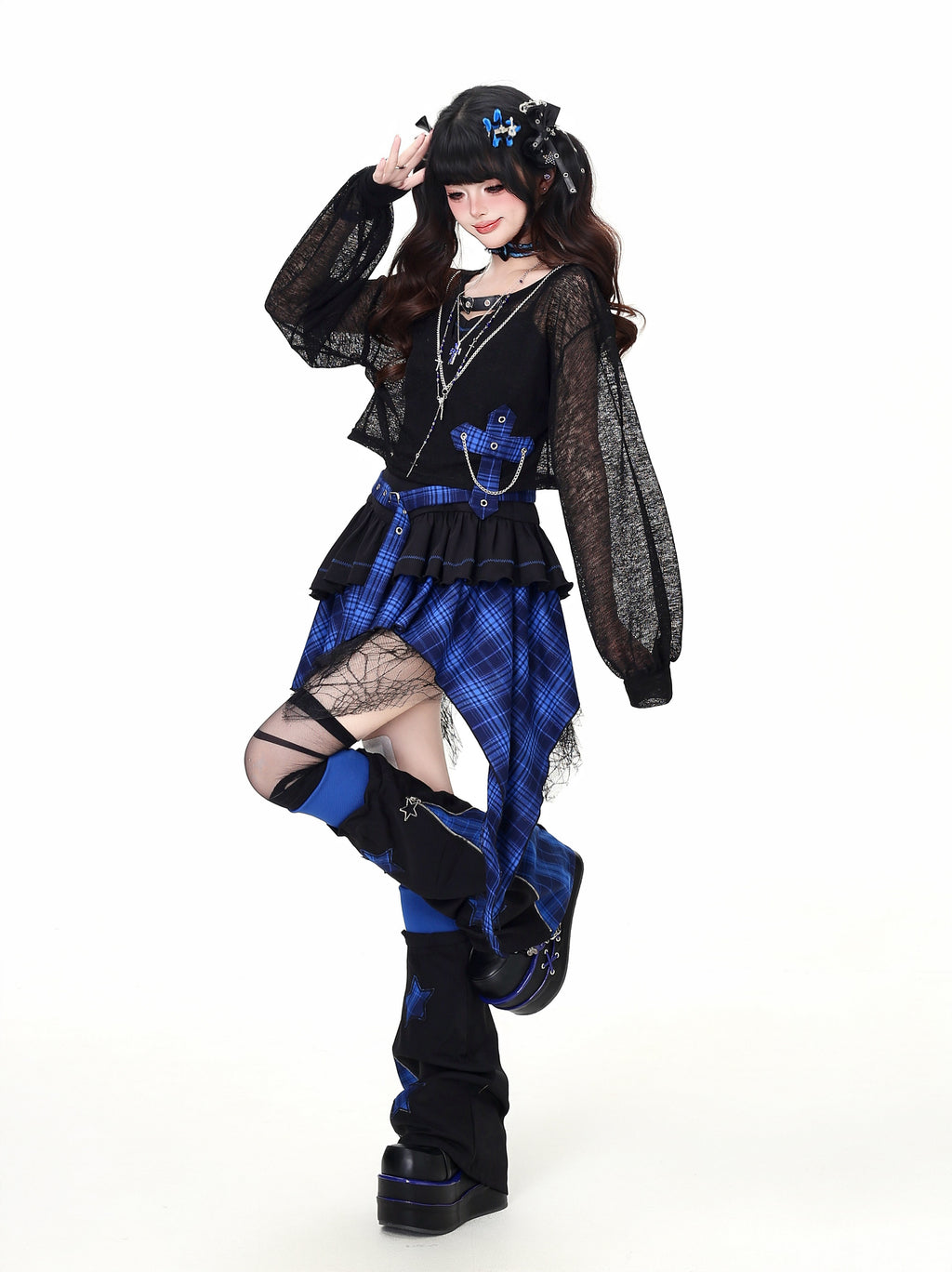 Lost Island Light Asian Gothic Niche Cover-Up Dress – Original Design for Women's Summer