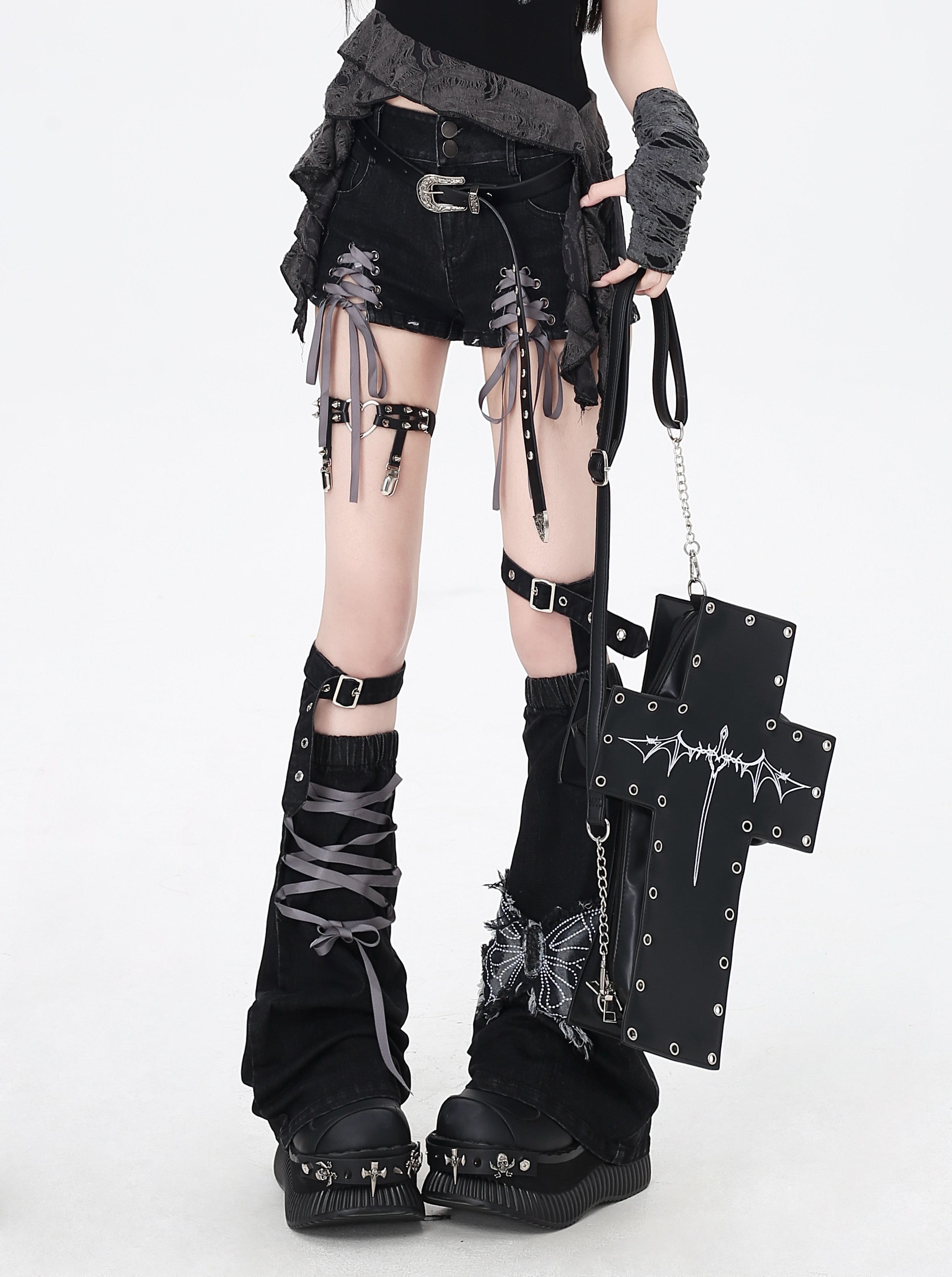 Original Niche Light String Low-Rise Versatile Denim Ultra Shorts – Summer (Denim Leg Cover Included)