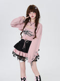 Love Heart Rate Original Sweet Spicy Long Sleeve Knit Two-Piece Set – Women's Outfit