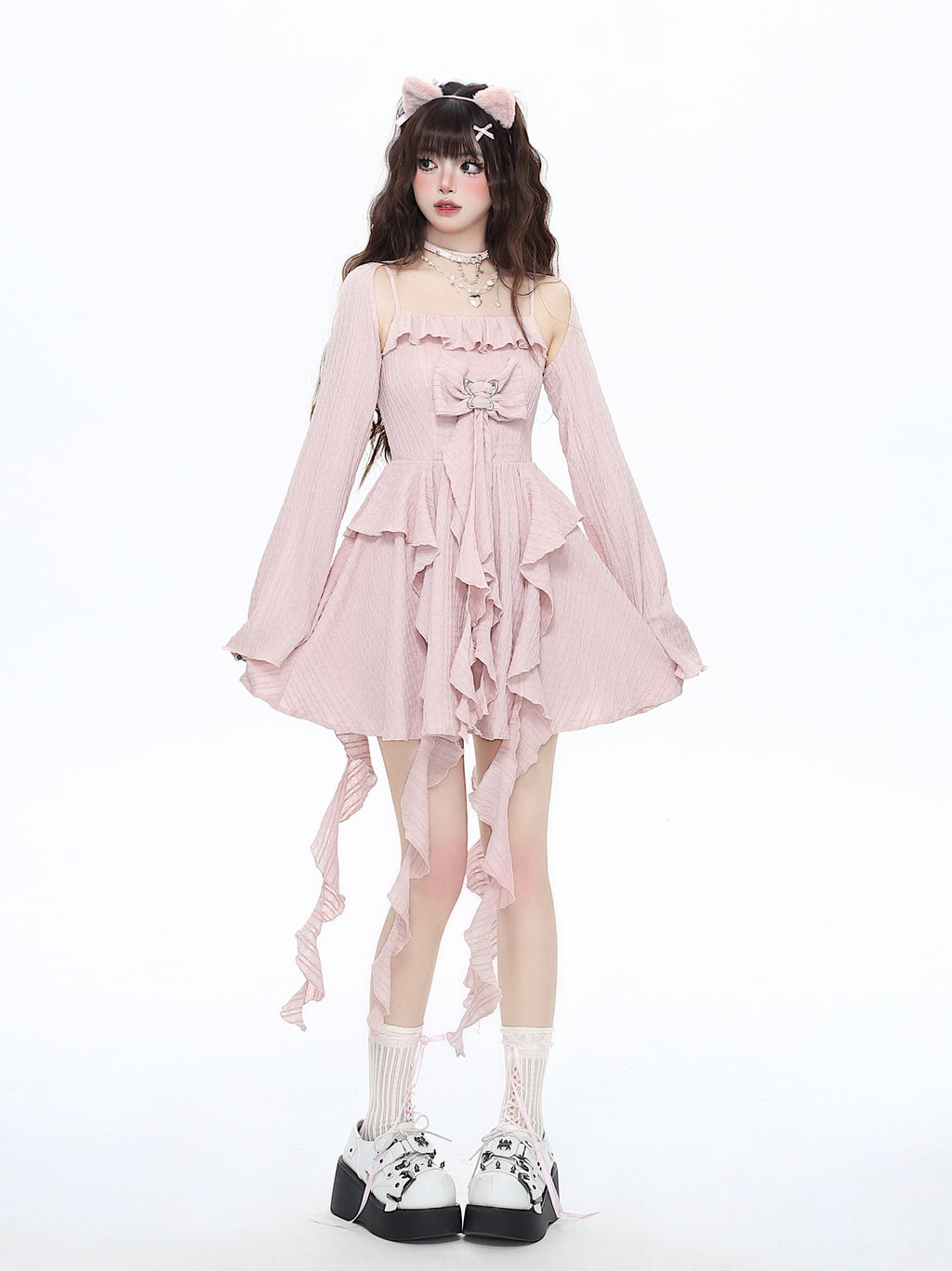 Endless Summer Original French Design Fairy Beach Waist Tie Slip Dress