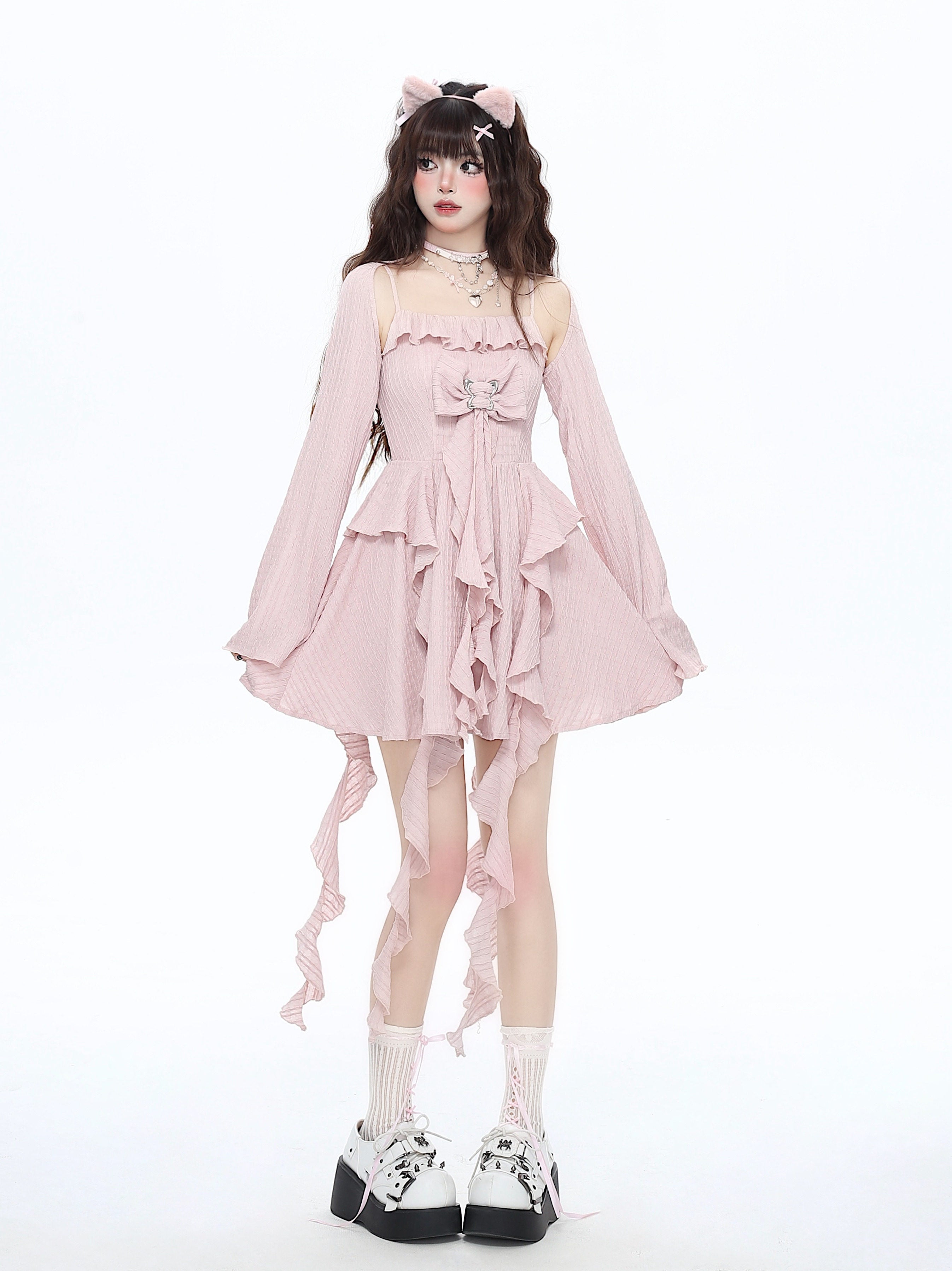 Endless Summer Original French Design Fairy Beach Waist Tie Slip Dress