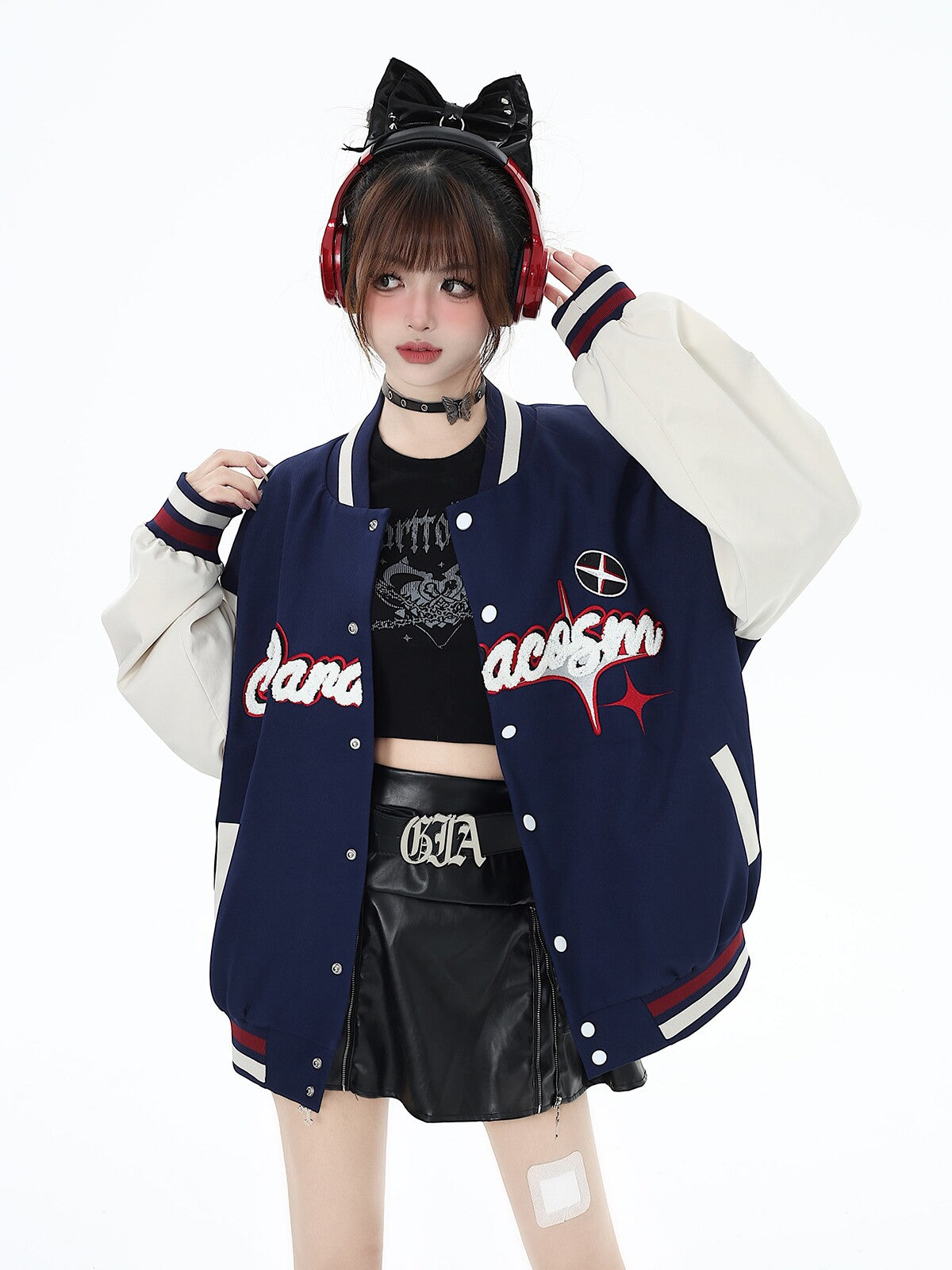 CrazyGirl American Street Original Vintage Baseball Jacket – Fall Winter Academy High Street Oversized Versatile Jacket
