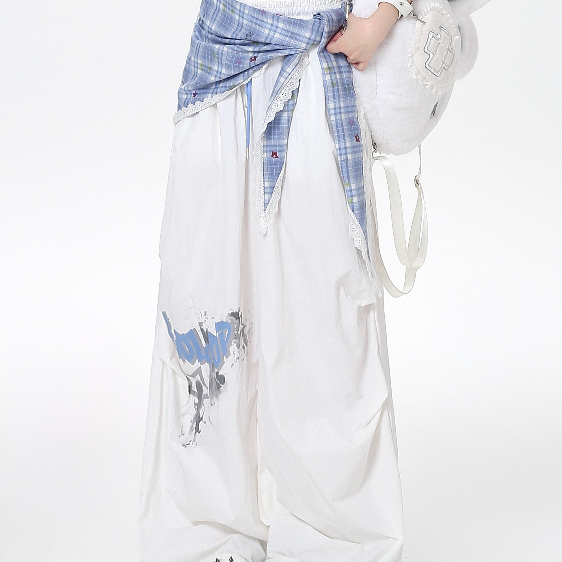 Original Street Layering Design Oversized Dance Workwear Casual Pants – Spring