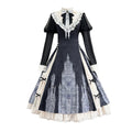 Church Bell Gothic Cathedral Classic Lolita Dress - Long Sleeve E-egant Black - S-L