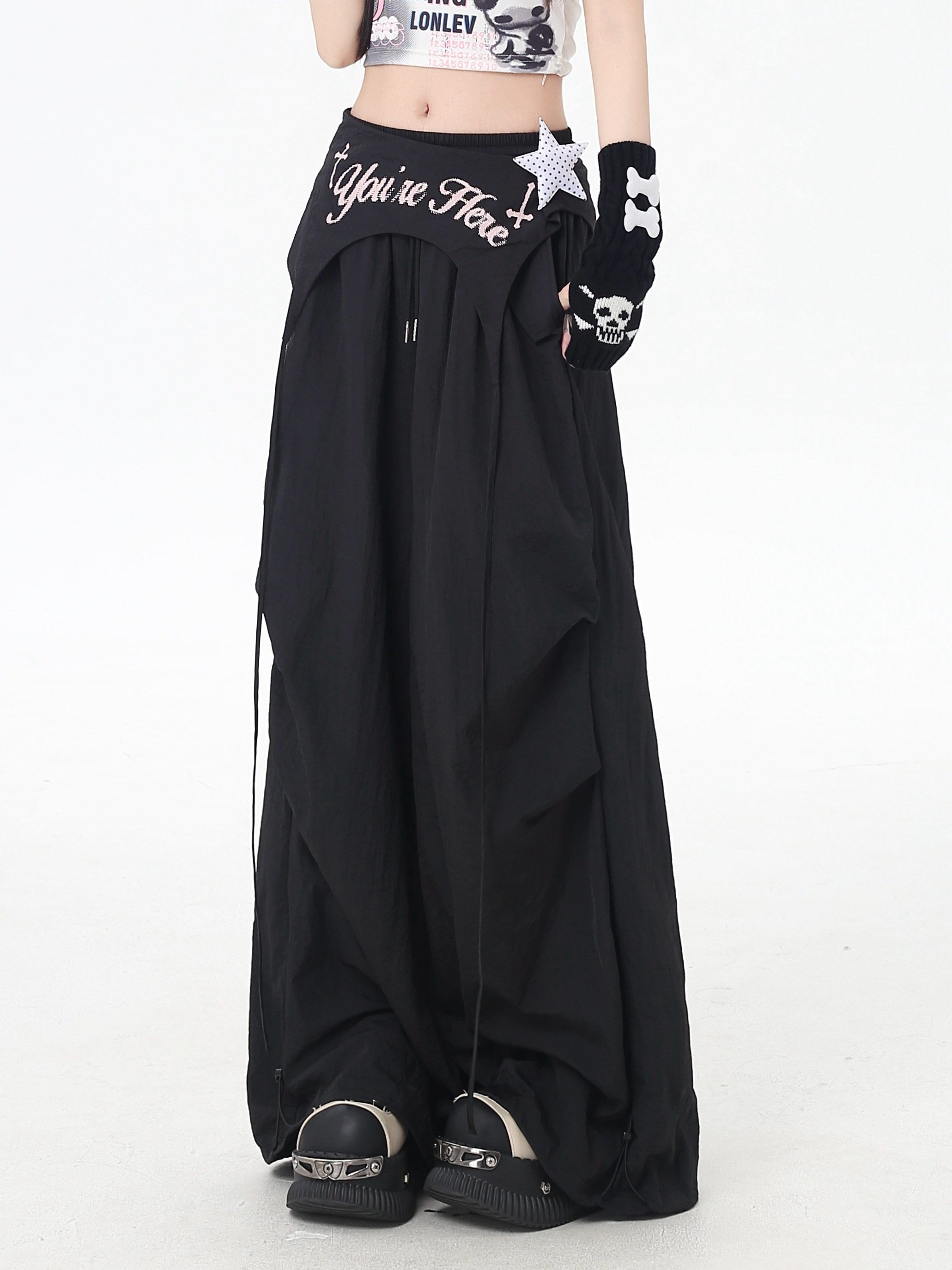 California Summer American Desert Hot Girl Layered Two-Piece High-Waist Work Casual Pants Set