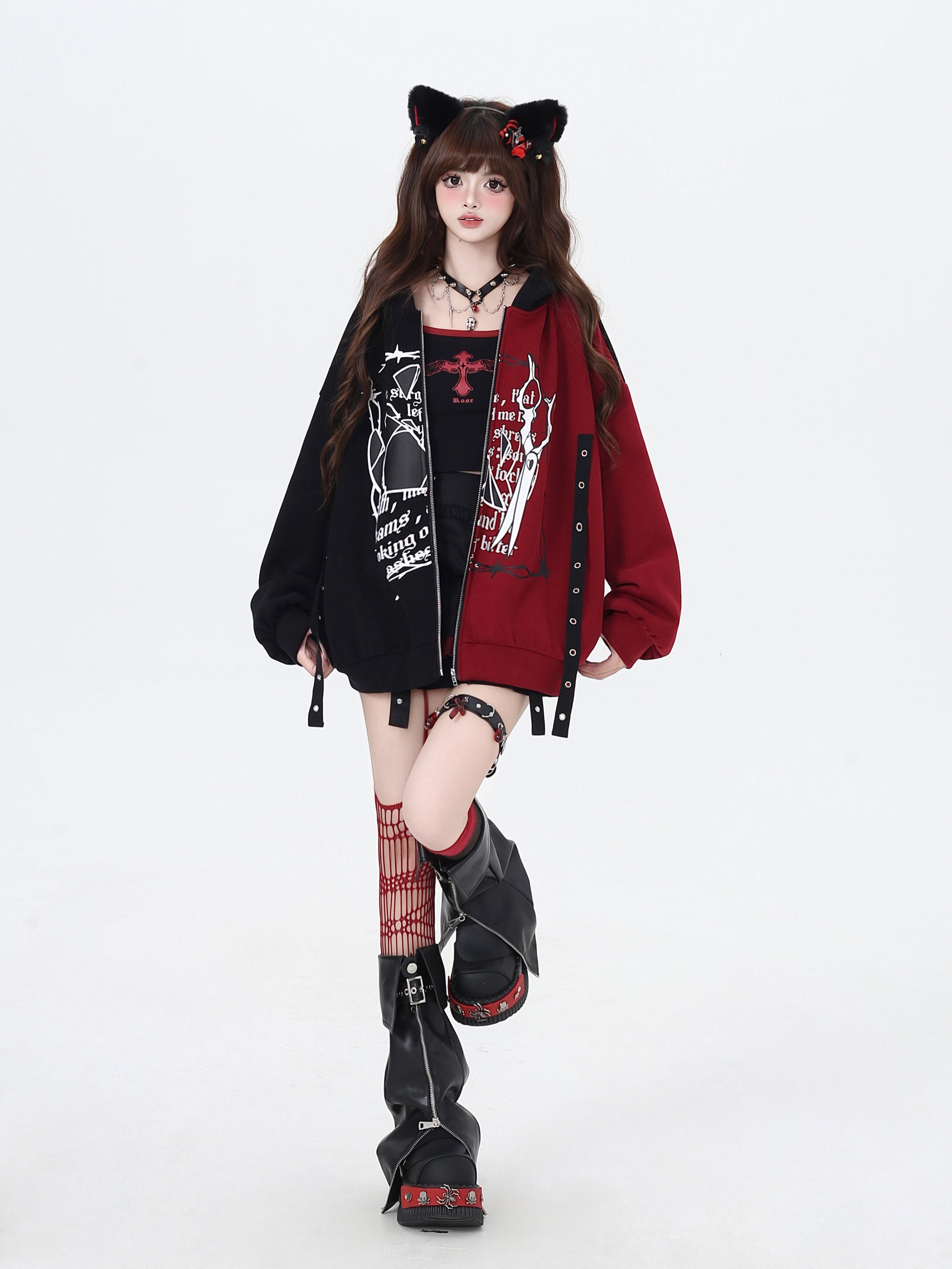 Worth Every Penny Original Sweet Cool Color Block Oversized Hoodie with Fleece Lining
