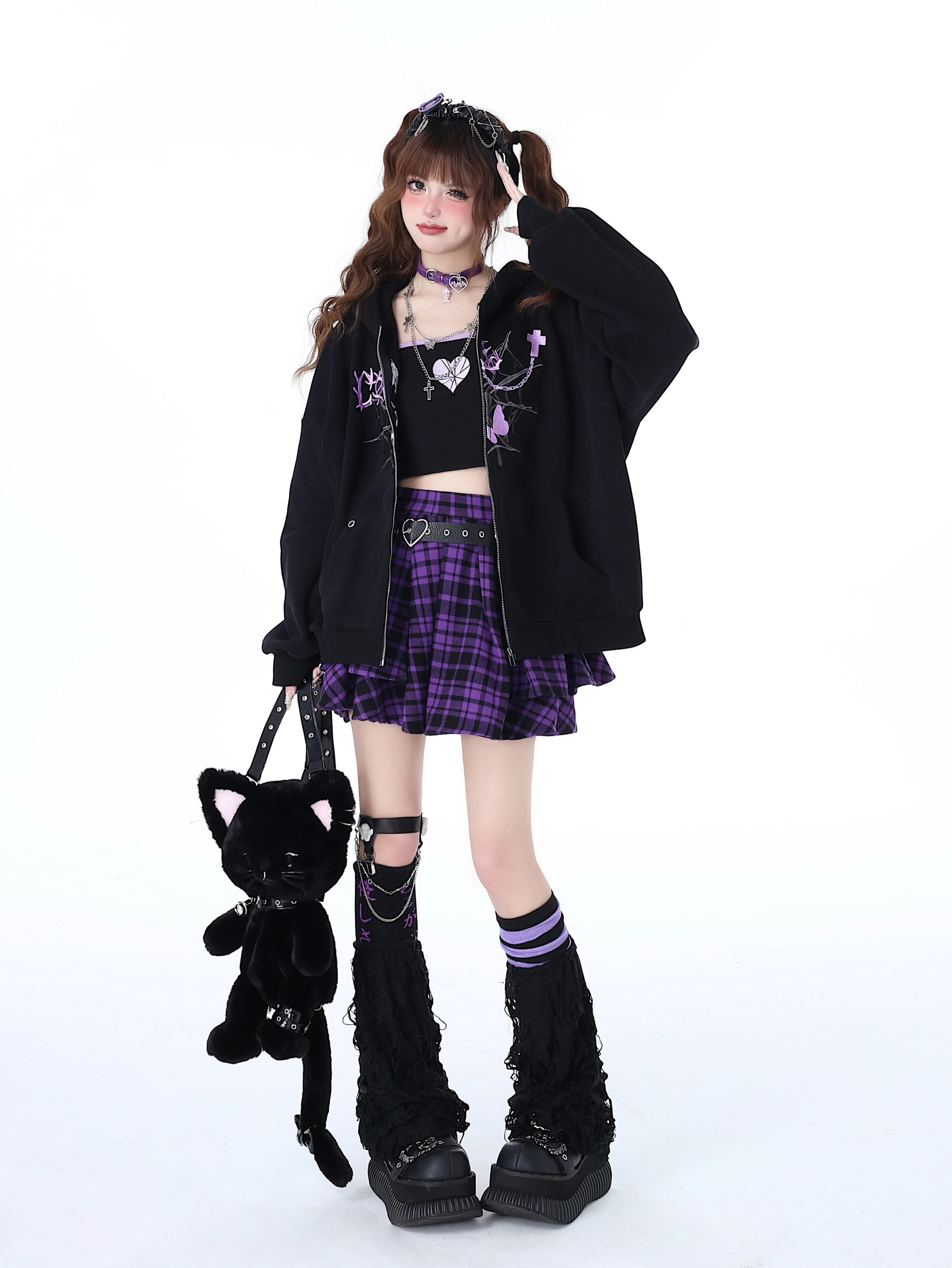 Broken Butterfly Original Sweet Subpunk Niche Oversized Versatile Hoodie Jacket – Early Spring
