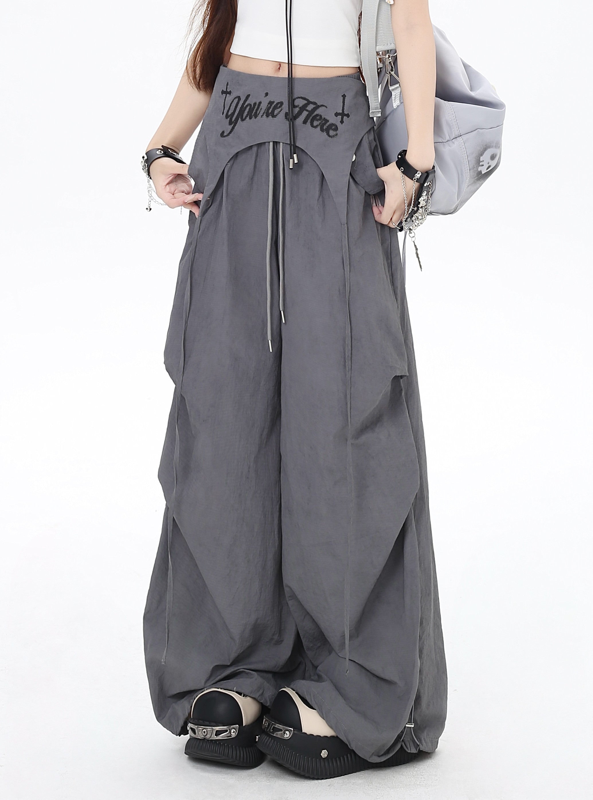 California Summer American Desert Hot Girl Layered Two-Piece High-Waist Work Casual Pants Set