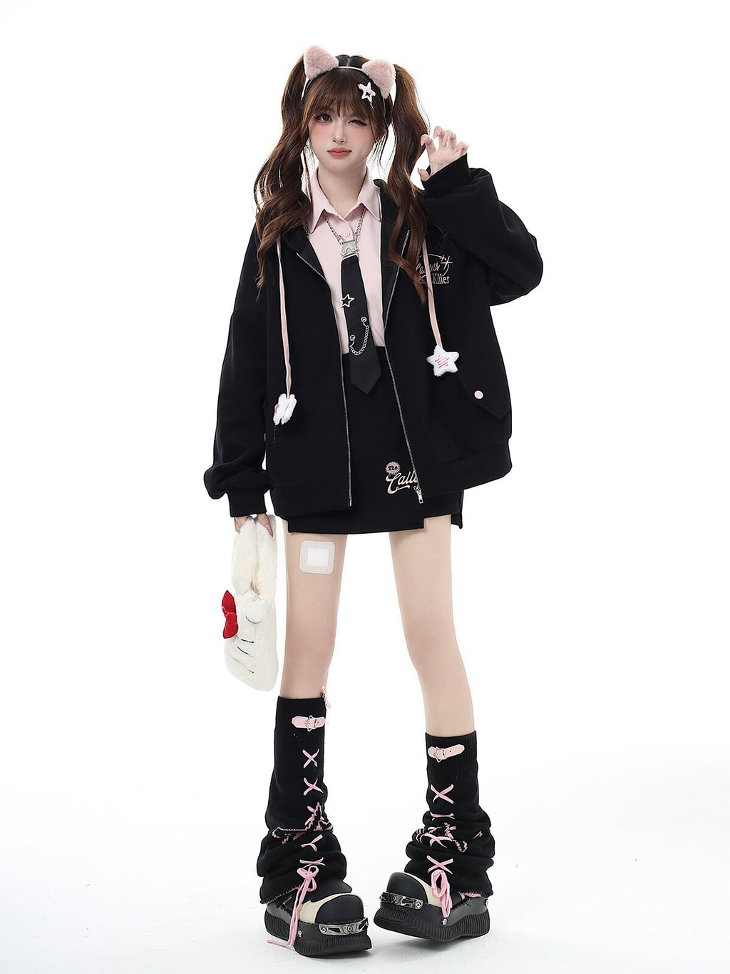 Original Small Hood Zip-Up Hoodie – Women's Casual Jacket for Fall & Winter
