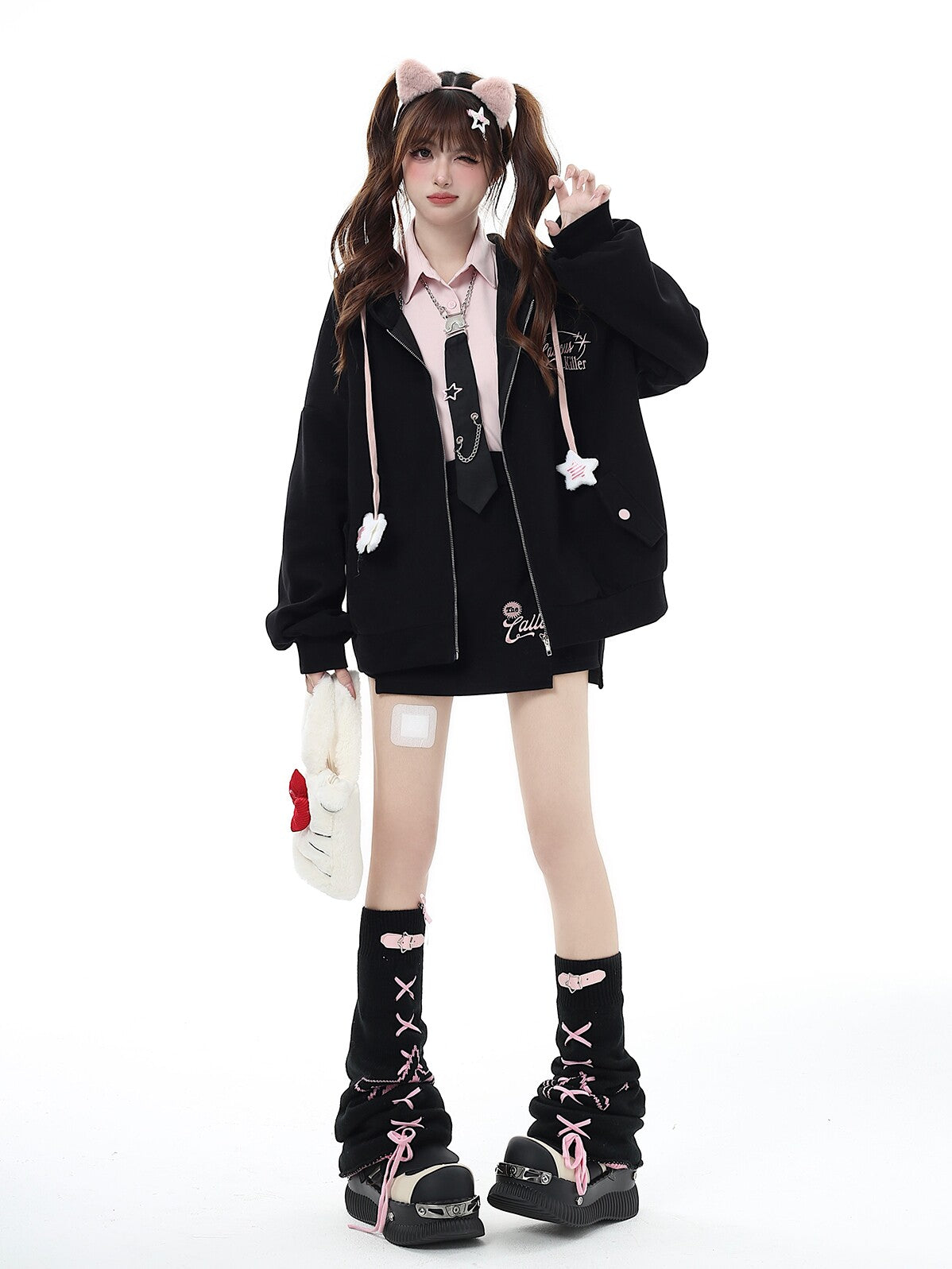Original Small Hood Zip-Up Hoodie – Women's Casual Jacket for Fall & Winter