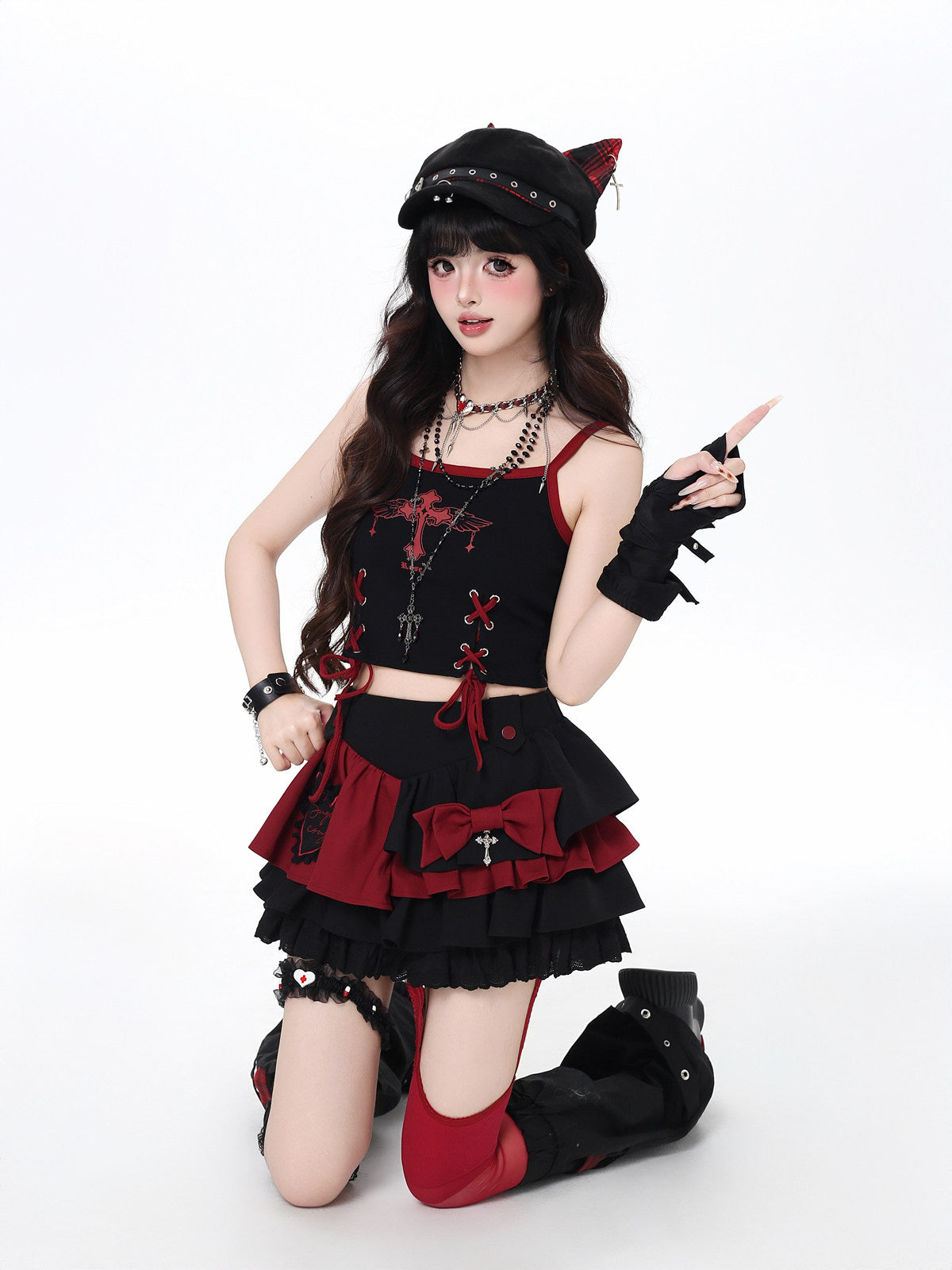 Crazy Girl Original Sweet Niche Tied Puffy Skirt Cake Dress – Cute Mini Party Dress