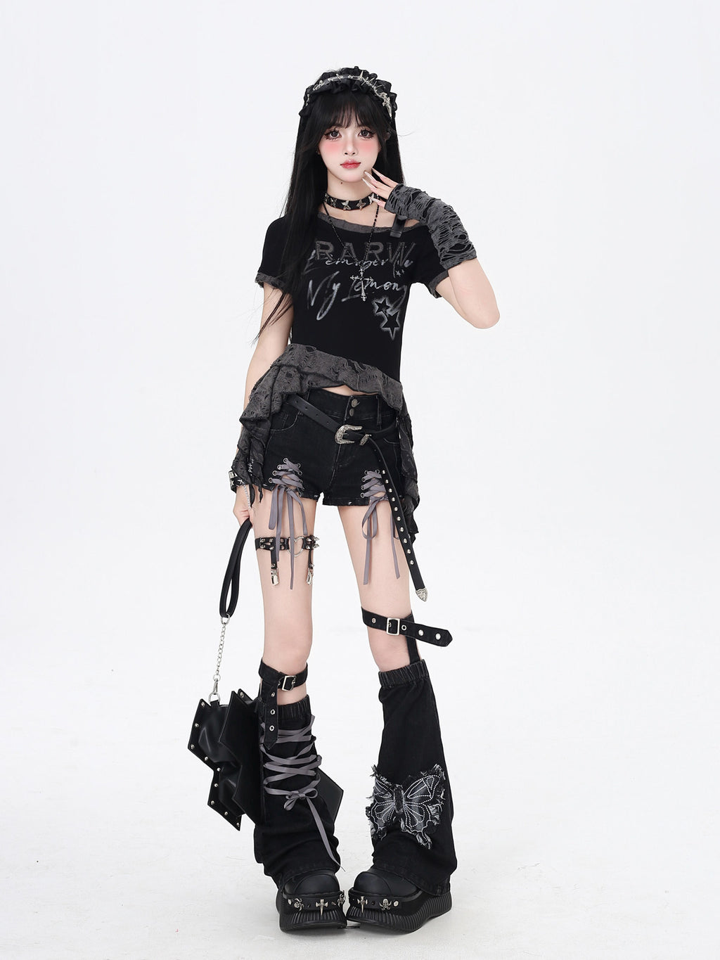 Original Niche Light String Low-Rise Versatile Denim Ultra Shorts – Summer (Denim Leg Cover Included)