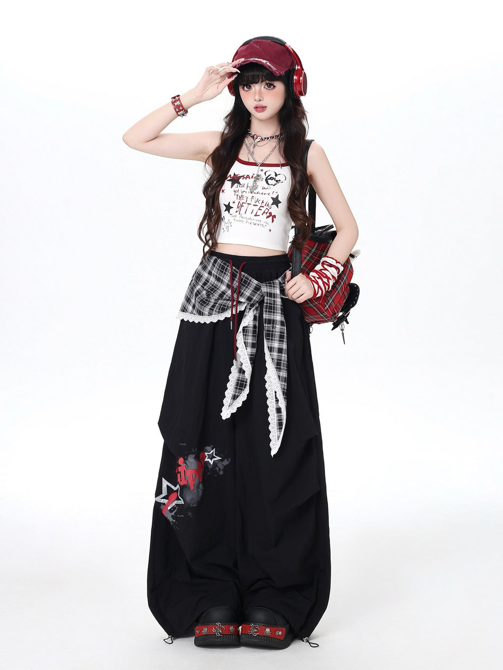 Original Street Layering Design Oversized Dance Workwear Casual Pants – Spring
