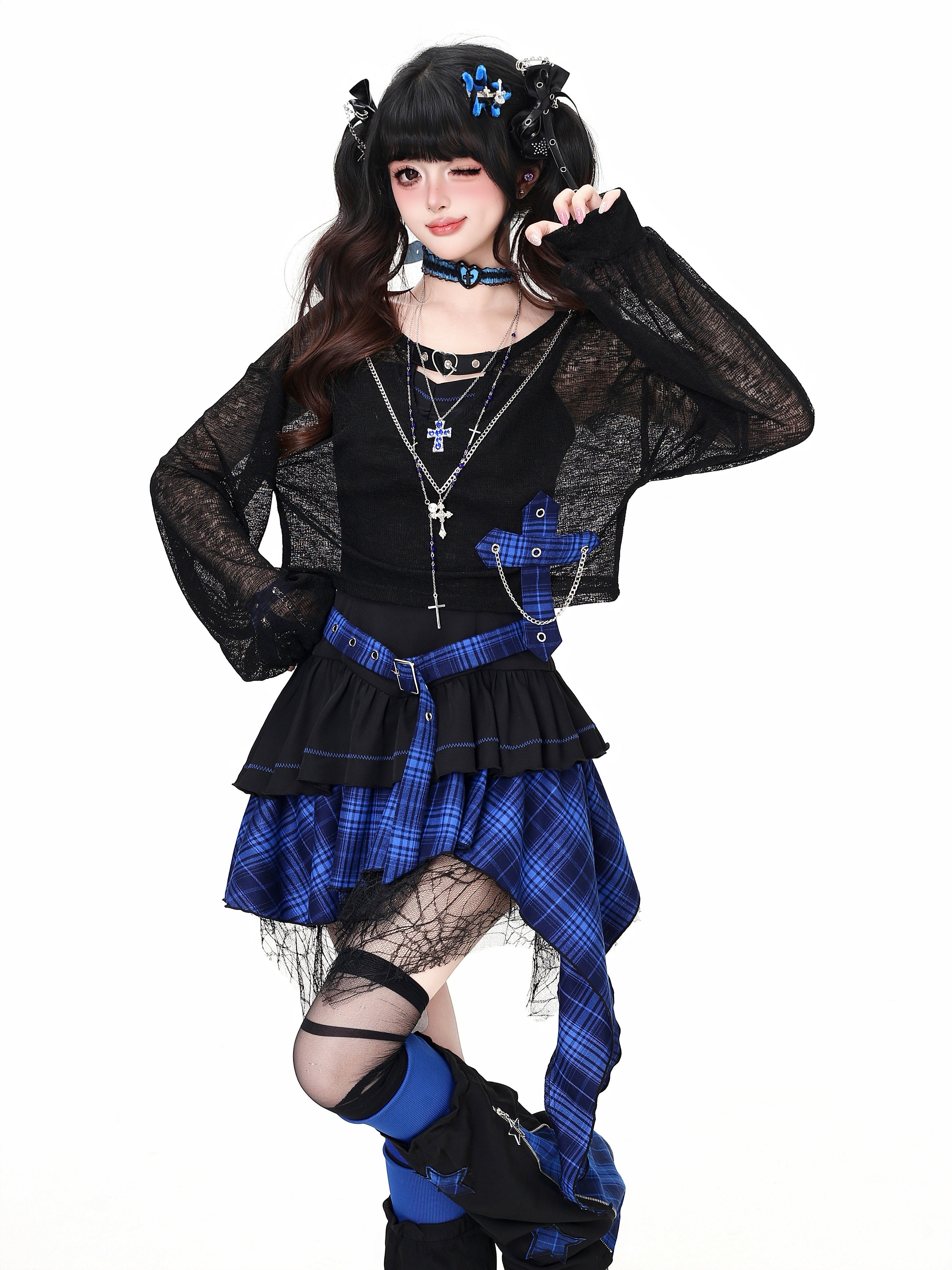Lost Island Light Asian Gothic Niche Cover-Up Dress – Original Design for Women's Summer