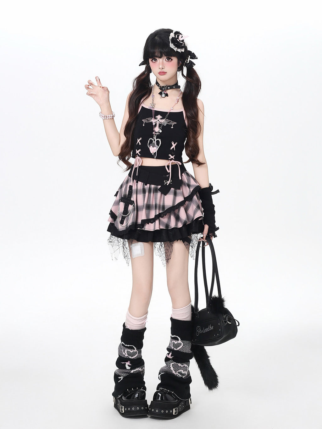 Scotland Love Letter Fluffy Cake Dress – Original Sweet Cool Asian Design for Spring & Summer