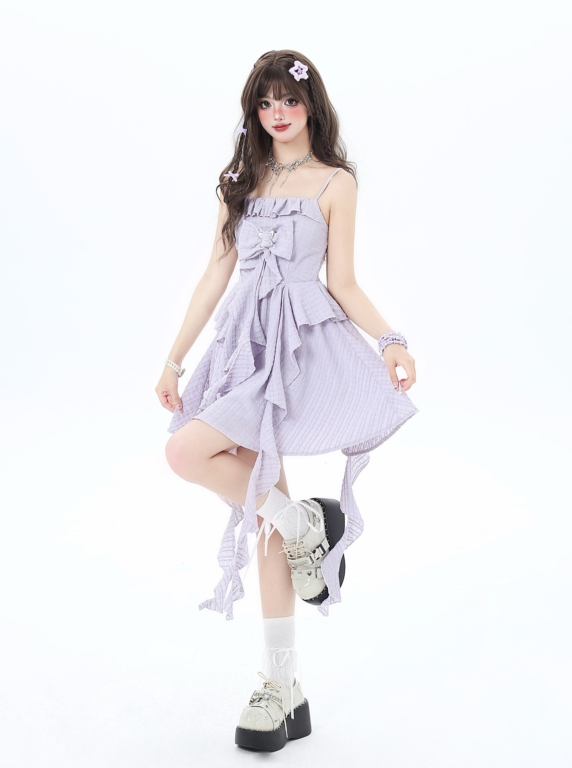 Endless Summer Original French Design Fairy Beach Waist Tie Slip Dress